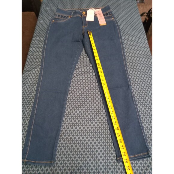 WAIST 33 INCHEES SIZE 15 SKINNY JEANS STRETCH PUSH UP DENIM BLUE 15-1 CTP16 SZ15 - Picture 6 of 10